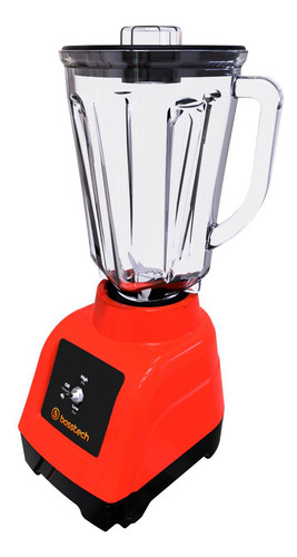 Licuadora 750w Vidrio 2l Tradicional 2vel Bosstech B2 Rojo