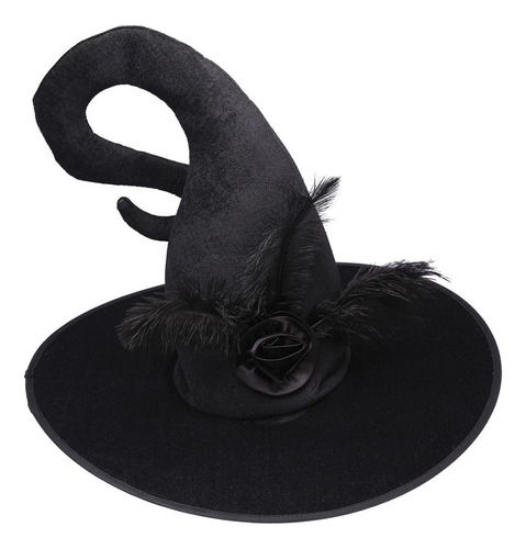 Party Store- Gorro Bruja Premium- Halloween, Fiesta, Dizfraz Color Negro