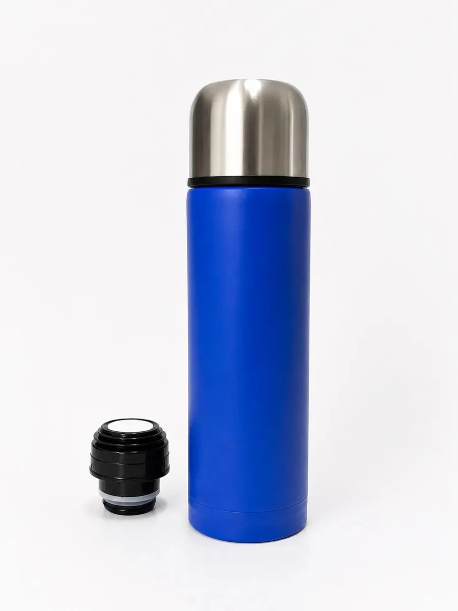Mate Listo Autocebante 500ml Termo Y Mate Acero Inoxidable Azul Autocebante