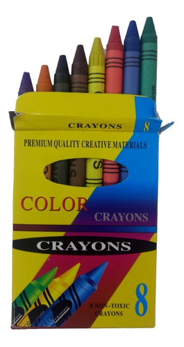2 Cajas 8 Crayolas, Buena Calidad, No Toxico Niños
