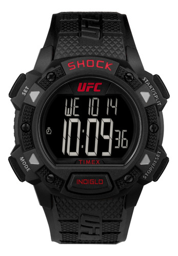 Reloj Timex Hombre Tw4b27400 Ufc Core Shock Malla Resina