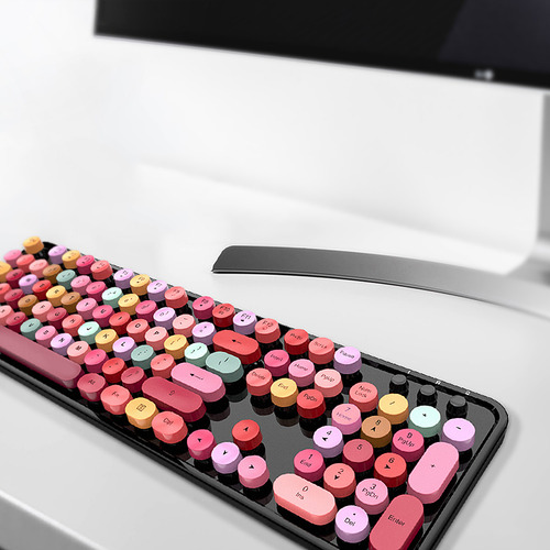 Teclado De 104 Teclas Sweet Mouse Combo Mixed Color 2.4g