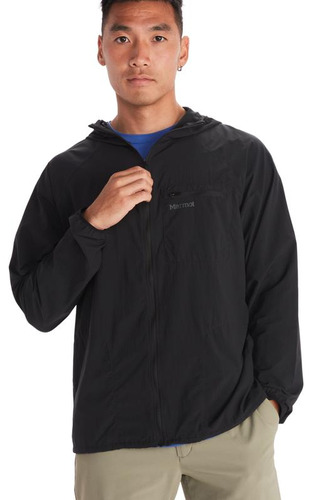 Chaqueta Cortaviento Hombre Marmot Campana Hoody Negro