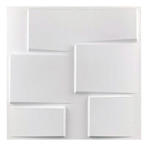 Panel Decorativo 3d De Pvc Blanco 50x50cm 16pz. 4m2(t089)