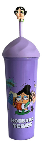 Vaso Termo Acero Inoxidable Popote Labubu Monster Tears