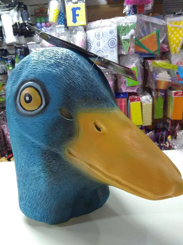 Imagen 2 de 9 de Mascara Pato Halloween Latex Cotillon Disfraz