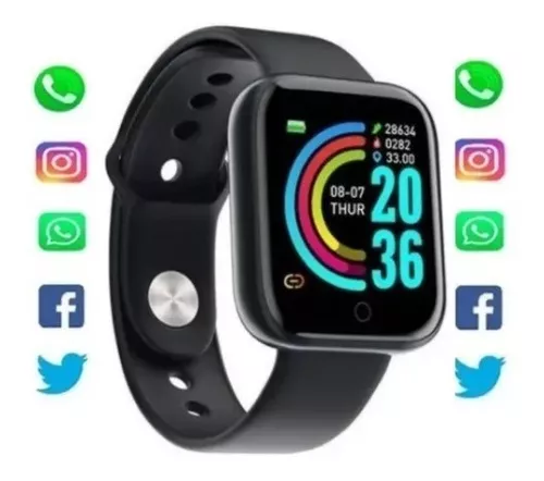 Como CONECTAR e CONFIGURAR Smartwatch Y68/D20 