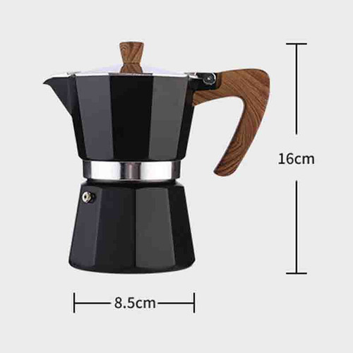 Cafetera Italiana, 3 Tazas De Café Fresco Sin Colar