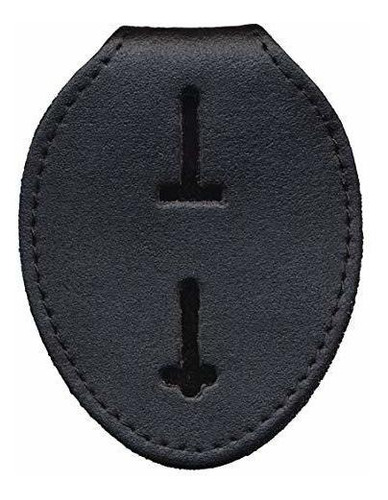 Funda Para Insignia Universal Negro Cuero No Empotrable Clip