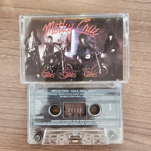 Cassette Motley Crüe Girls Girls Girls Chile Ex