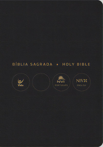 Bíblia Nvi Português/inglês - Capa Luxo - Preta, De Vida A. Editora Vida, Capa Mole Em Português, 2023
