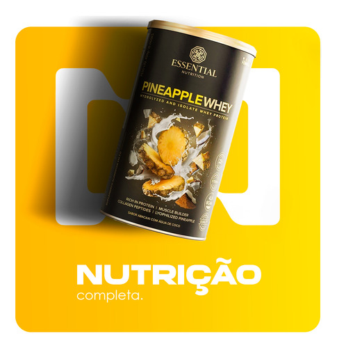 Pineapple Whey Sabor Abacaxi Com Água De Coco 450g Essential