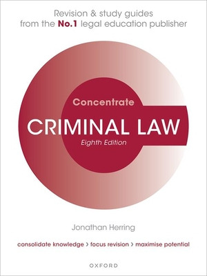 Libro Criminal Law Concentrate: Law Revision And Study Gu...