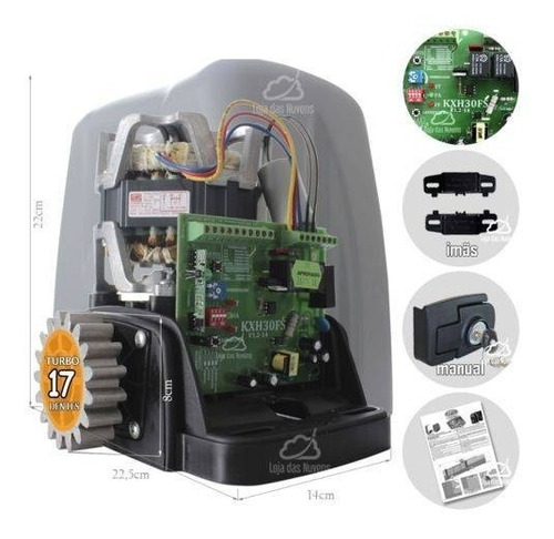 Motor Porton Rossi Dz Nano 400k Apertura Rapida 17m X Minuto