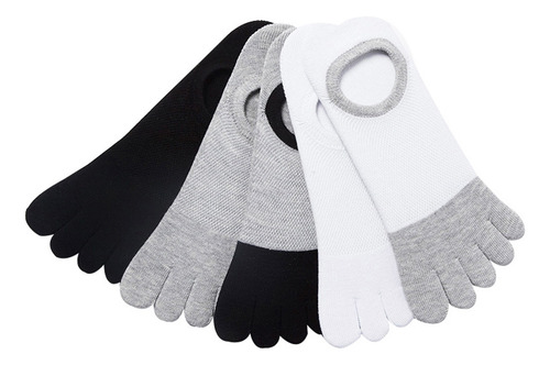 Calcetines De Malla Con Cinco Dedos Para Hombre, 5 Pares