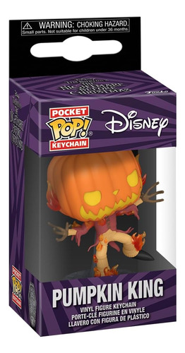 Llavero Funko Pop Jack El Rey Calabaza Extraño Mundo De Jack