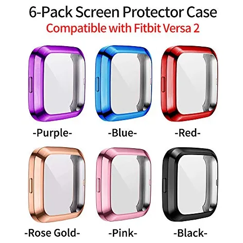 Funda Protectora De Pantalla Compatible Con Fitbit Versa 2 [