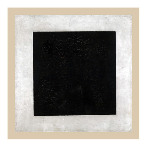 Cuadro El Cuadrado Negro Malevich 45x45 Cm Calidad Myc Arte
