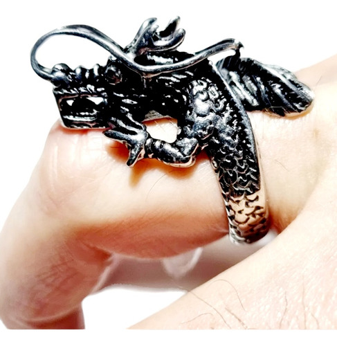 Anillo Dragon De Acero Quirurgico 