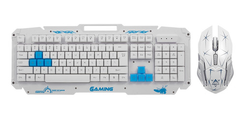 Teclado Sem Fio E Mouse Combo 2.4g Painel De Metal Teclado