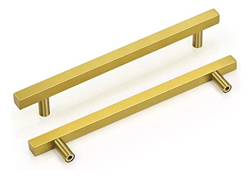 15 Pack Gold Drawer Pulls,7 9/16 Inch Brushed Gold Hand...