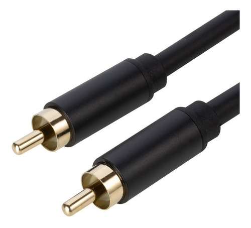 Cabo Rca - Rca 0,5m Cobre Banhado Ouro Audio Studio Blindado