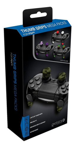 Empuñaduras Antideslizantes Gioteck Para Ps4 - Paquete De 4