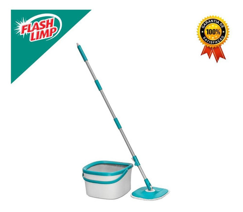Mop Flash Limp MOP0600 com balde centrífuga Verde-lima