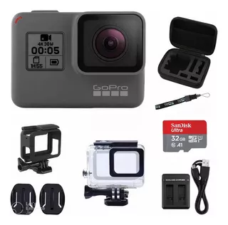 Câmera Gopro Hero5 4k Chdhx-502 Ntsc/pal Preta Kit Incluso