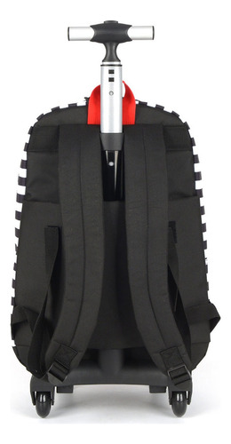Mochila original de Snoopy con ruedas y correas traseras