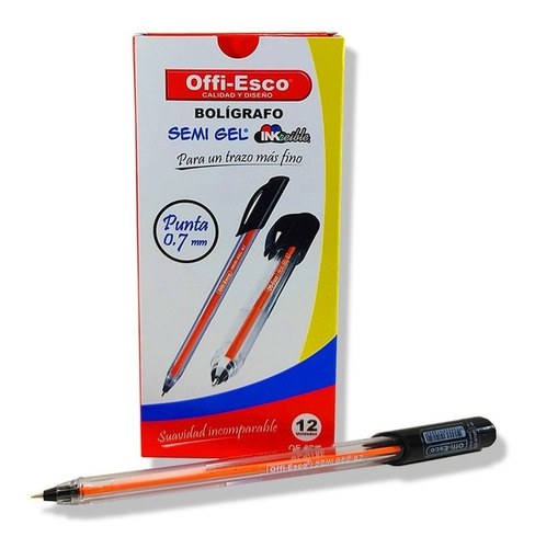 Imagen 1 de 3 de Boligrafo Esfero Semigel Caja12 - Unidad a $875