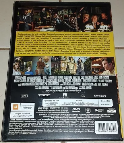Knives Out: Todos São Suspeitos - DVD - Rian Johnson - Daniel Craig - Chris  Evans - DVD Zona 2 - Compra filmes e DVD na