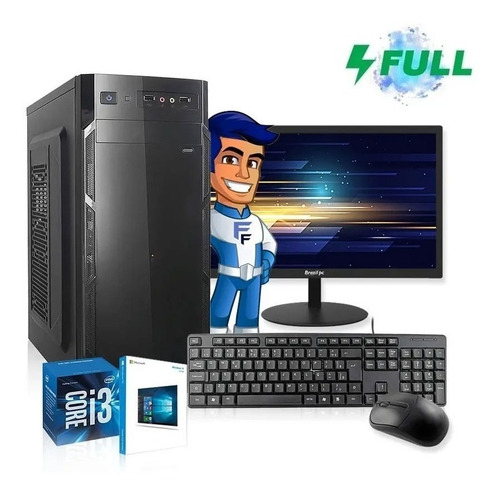 Imagem 1 de 5 de Computador I3 Completo Intel Core 8gb Hd 500gb Monitor