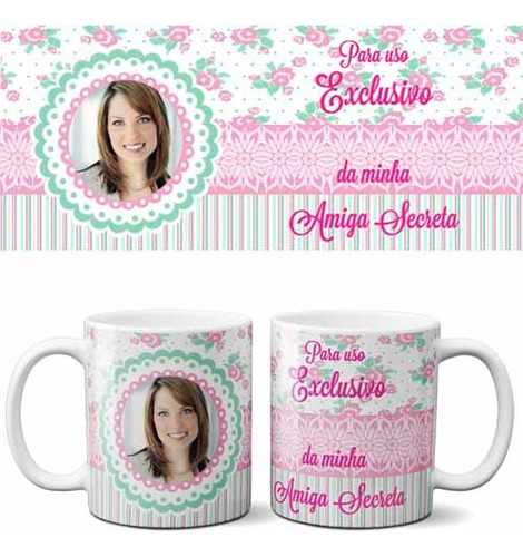 Artes Canecas Amigo Oculto Secreto Editável Mockups Estampas