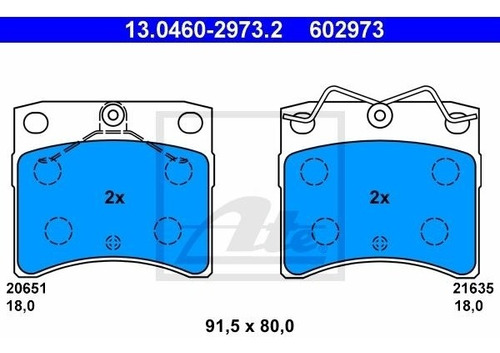 Balatas Delanteras Vw Eurovan T4 2.8 Vr 6 1996 Pasajeros Ate