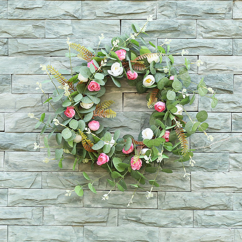 Corona En Forma De Q, Guirnaldas De Flores, Decoración Para