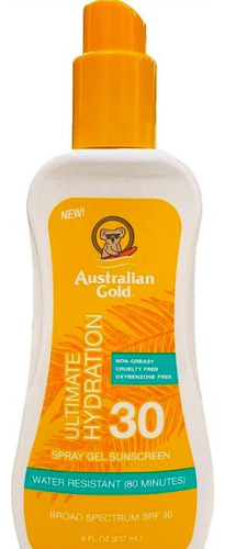 Bloqueador Australian Gold Protector Solar Fps 30 Spray Gel