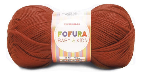 Fio Fofura Baby E Kids Circulo 100g 254mts 100% Acrílico Cor 7052- Canela