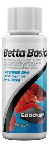 Seachem Betta Basics 60ml Condicionador P Betta Beta Peixes