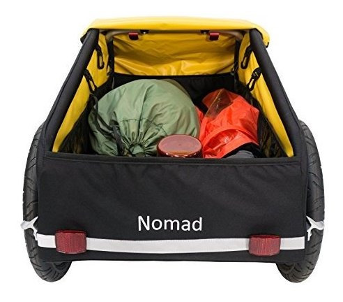 Imagen 7 de 8 de Remolque Para Bicicleta Amarillo / Negro