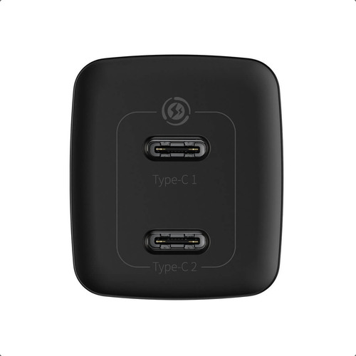 Cargador Rápido Baseus Gan2 Lite 65w 2 Puertos Usb C Pd 3.0