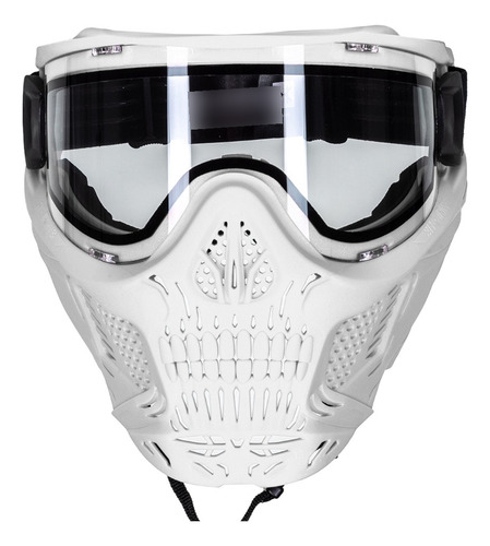 Careta Hstl Calavera Skull Paintball Gotcha Airsoft Hk Xtr P Color Blanco Diseño Esqueleto Talla Universal