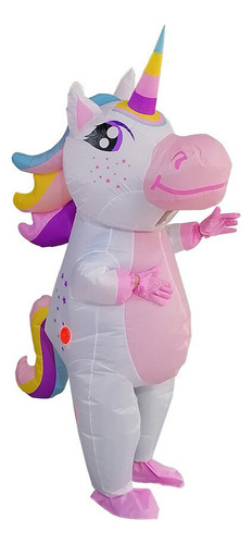 Disfraz Unicornio Inflable Rosa Cuerpo Completo Unicorn Air