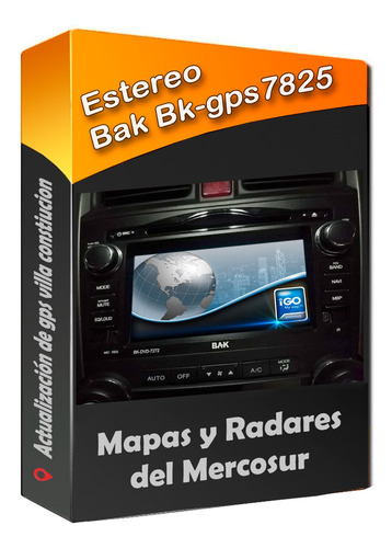 Actualización De Gps Estereo Bak Bak Bk-dvd-7825