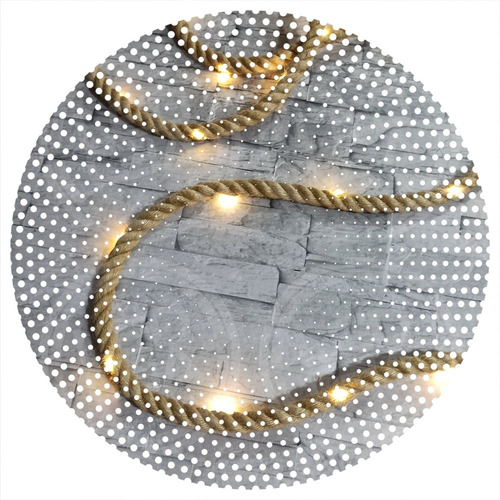 Guirnalda Led Yute Soga 12mm Limbo Casamiento Cumple + Pilas