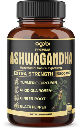 Cápsulas De Ashwagandha Premium 5 En 1 - Equivalentes De Al