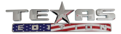 Emblema Silverado Texas Edition Chevrolet ( Adhesivo 3m)