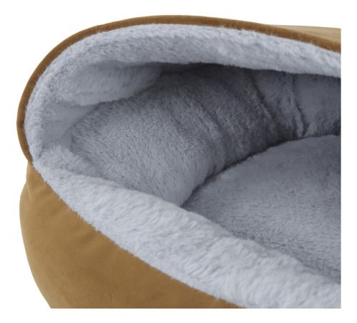 Cama Para Mascotas Semiencerrada Forma De Concha Cómoda Felp