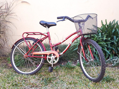 Bicicleta Paseo Cavallino Rod 24 Con Canasto Y Portaequipaje