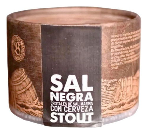 Pack X6 Cristal De Sal Marina Cerveza Stout X70 Sal De Aqui